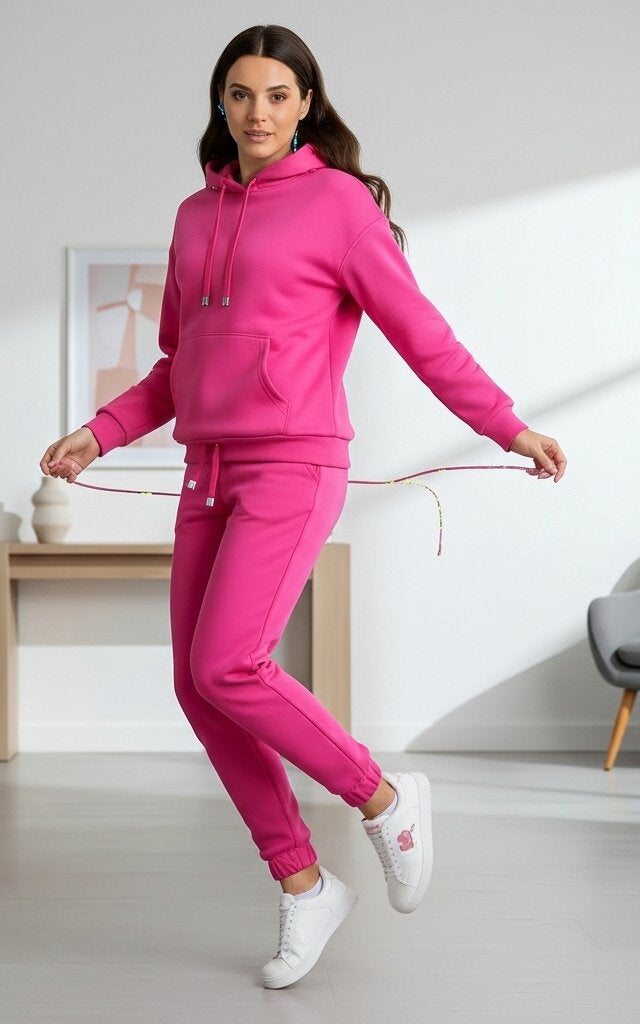 Pullover Hoodie Tracksuit for Women – Casual & Comfortable Activewear