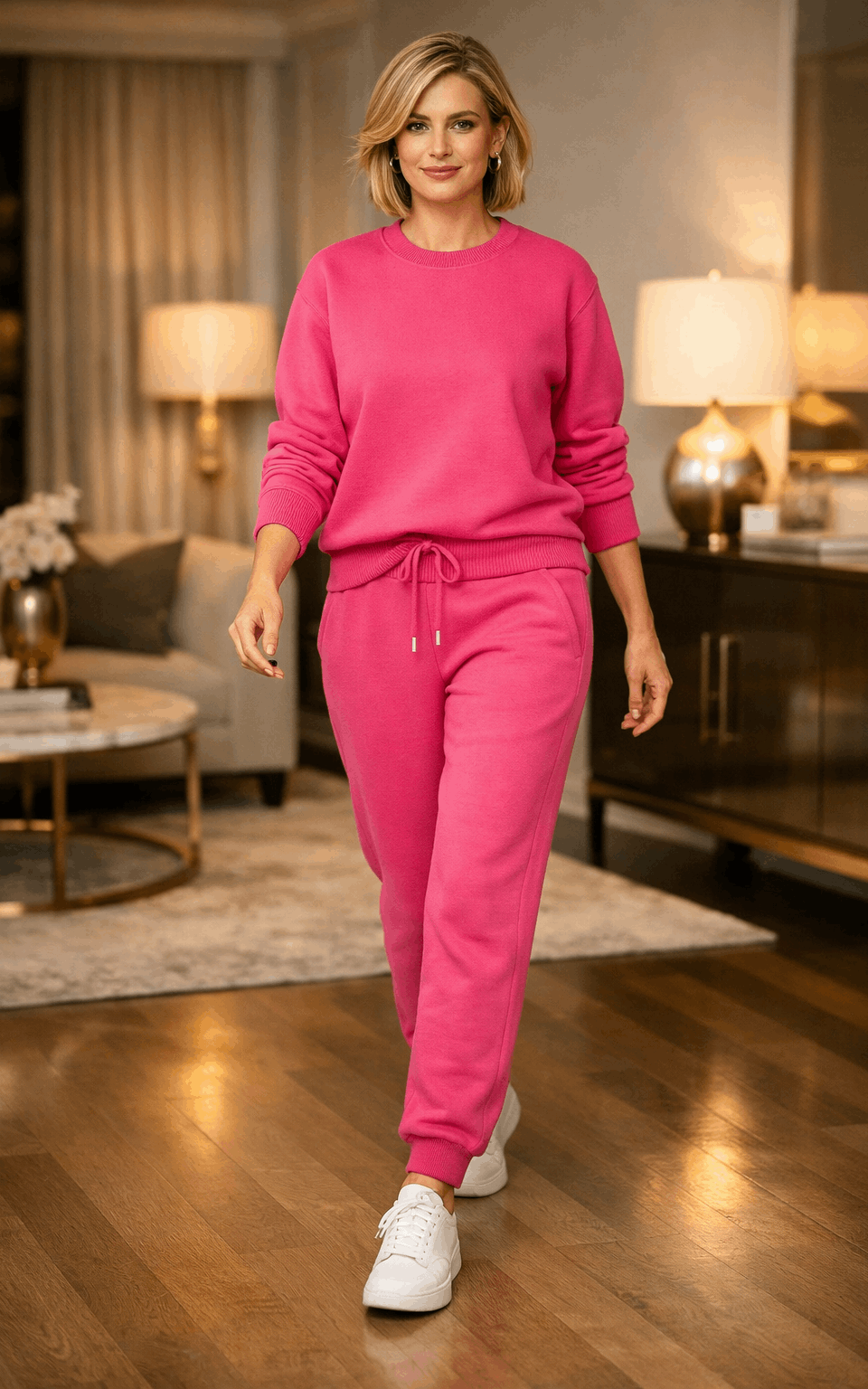 Blush Sweatshirt Tracksuit Pink