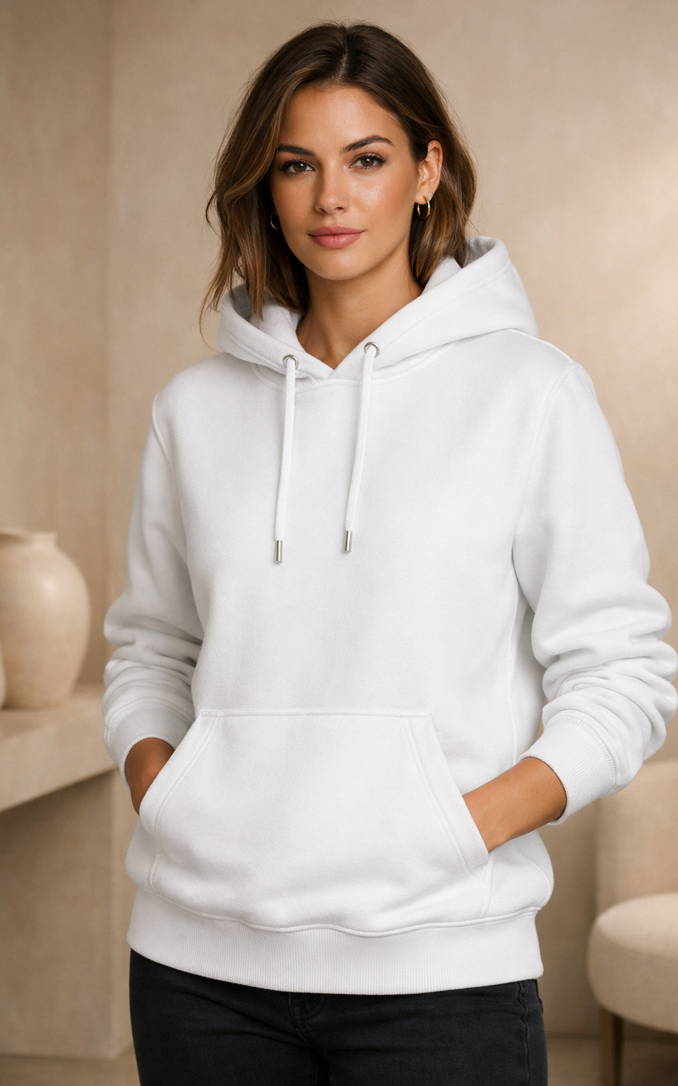 Ivory Oversized Hoodie