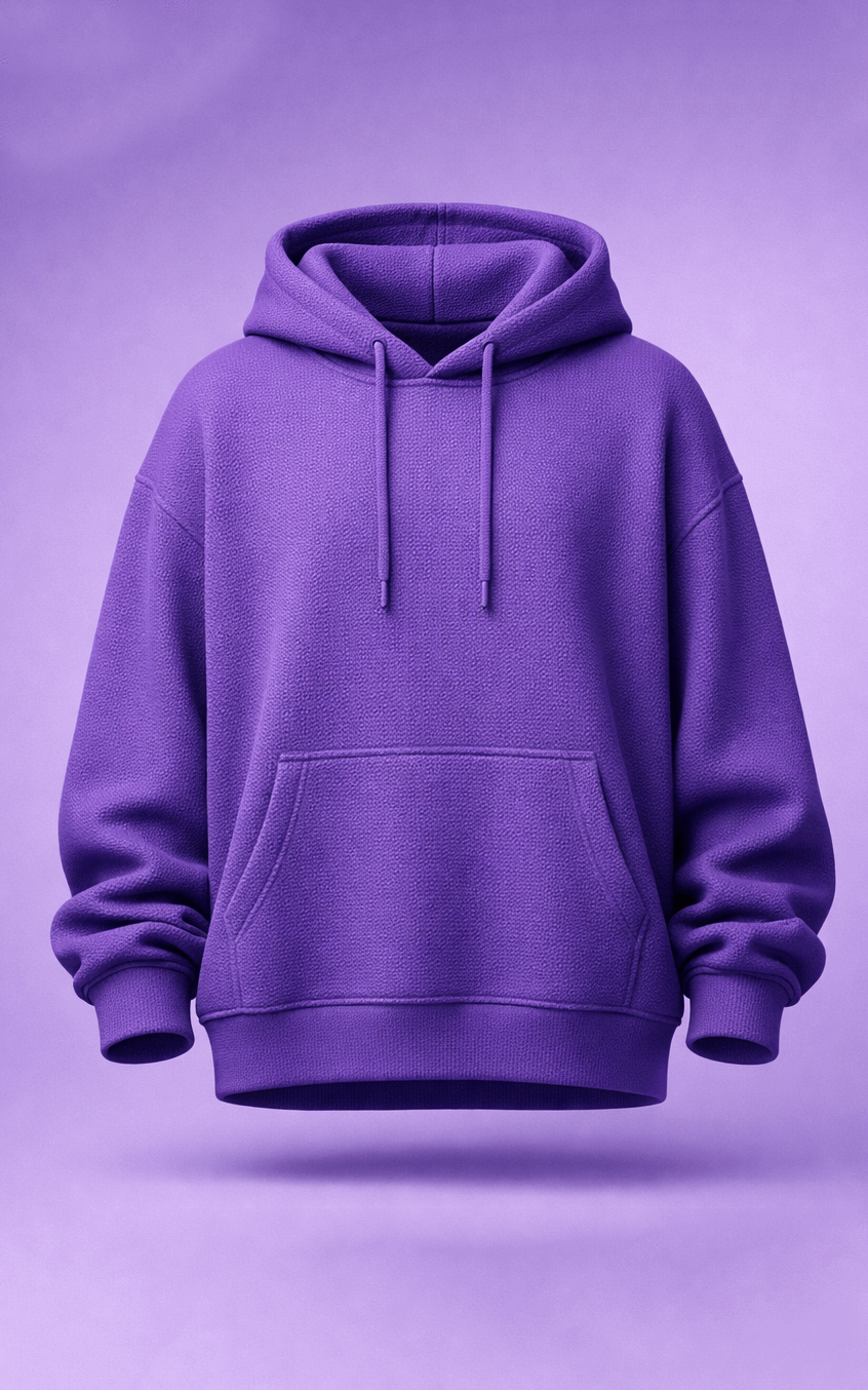 Purple Oversized Hoodie