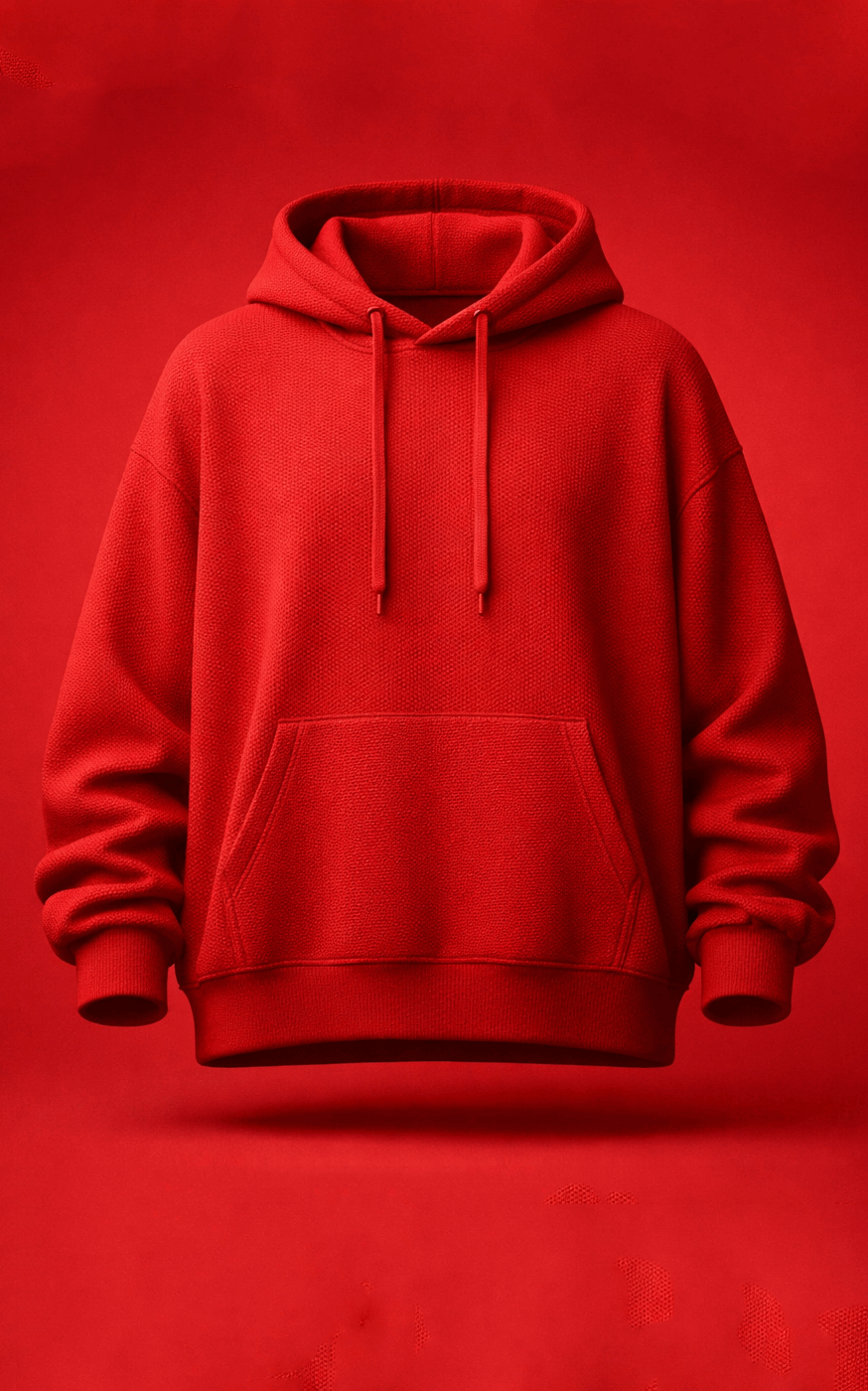 Red Oversized Hoodie