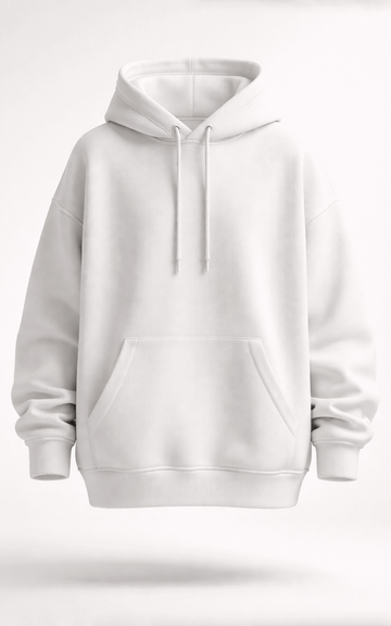 White Oversized Hoodie