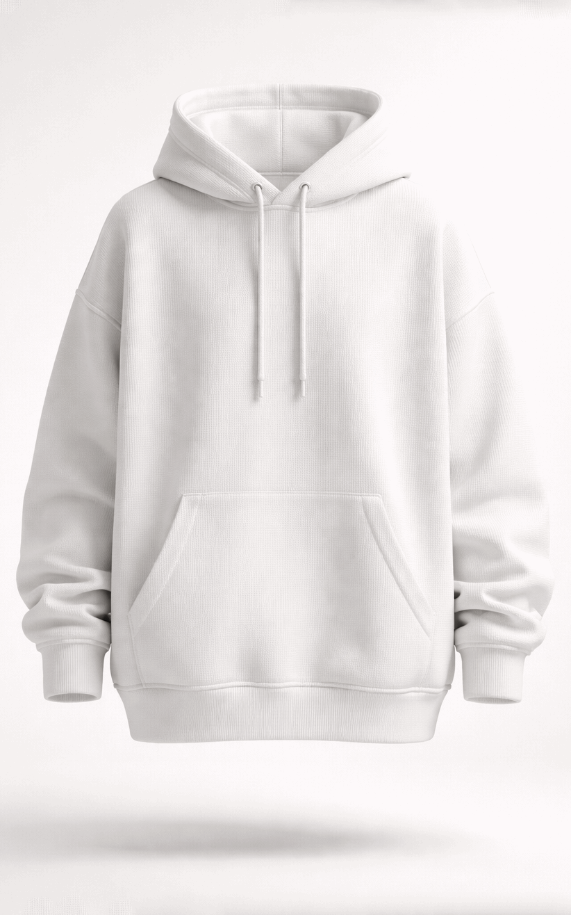 White Oversized Hoodie