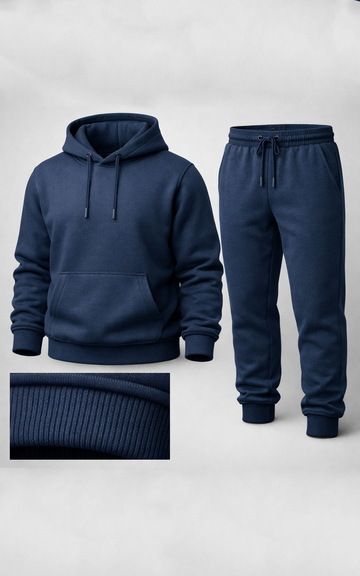 Navy Men's Hoodie Tracksuit