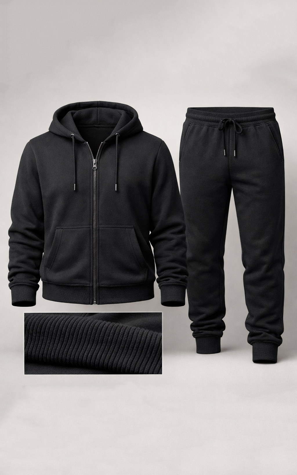 Onyx Zipper Hoodie Tracksuit