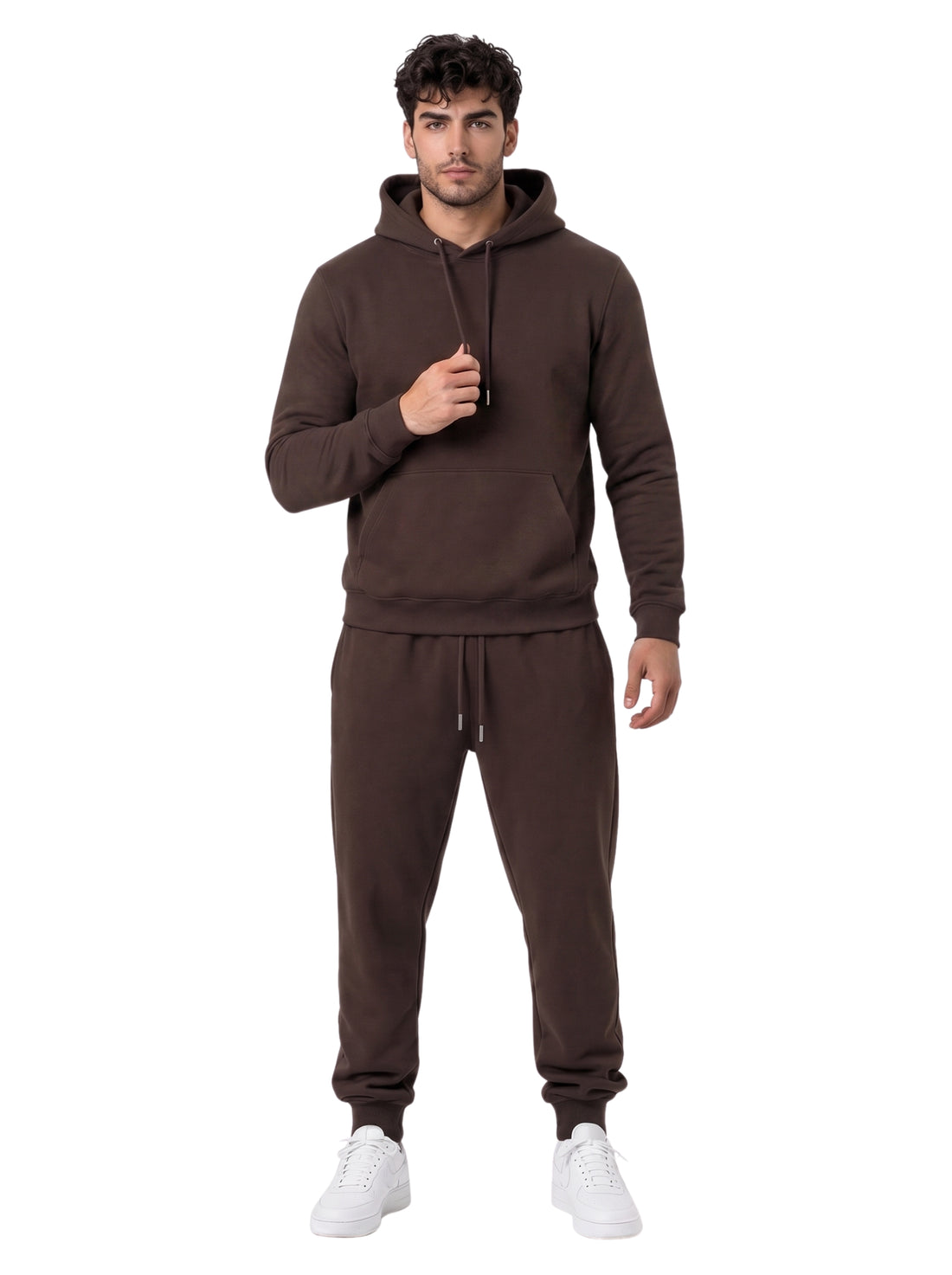 Premium Men's Hoodie Tracksuit | SKM Khaki