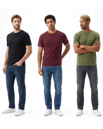 Men's 3 Pack Crew Neck Tee
