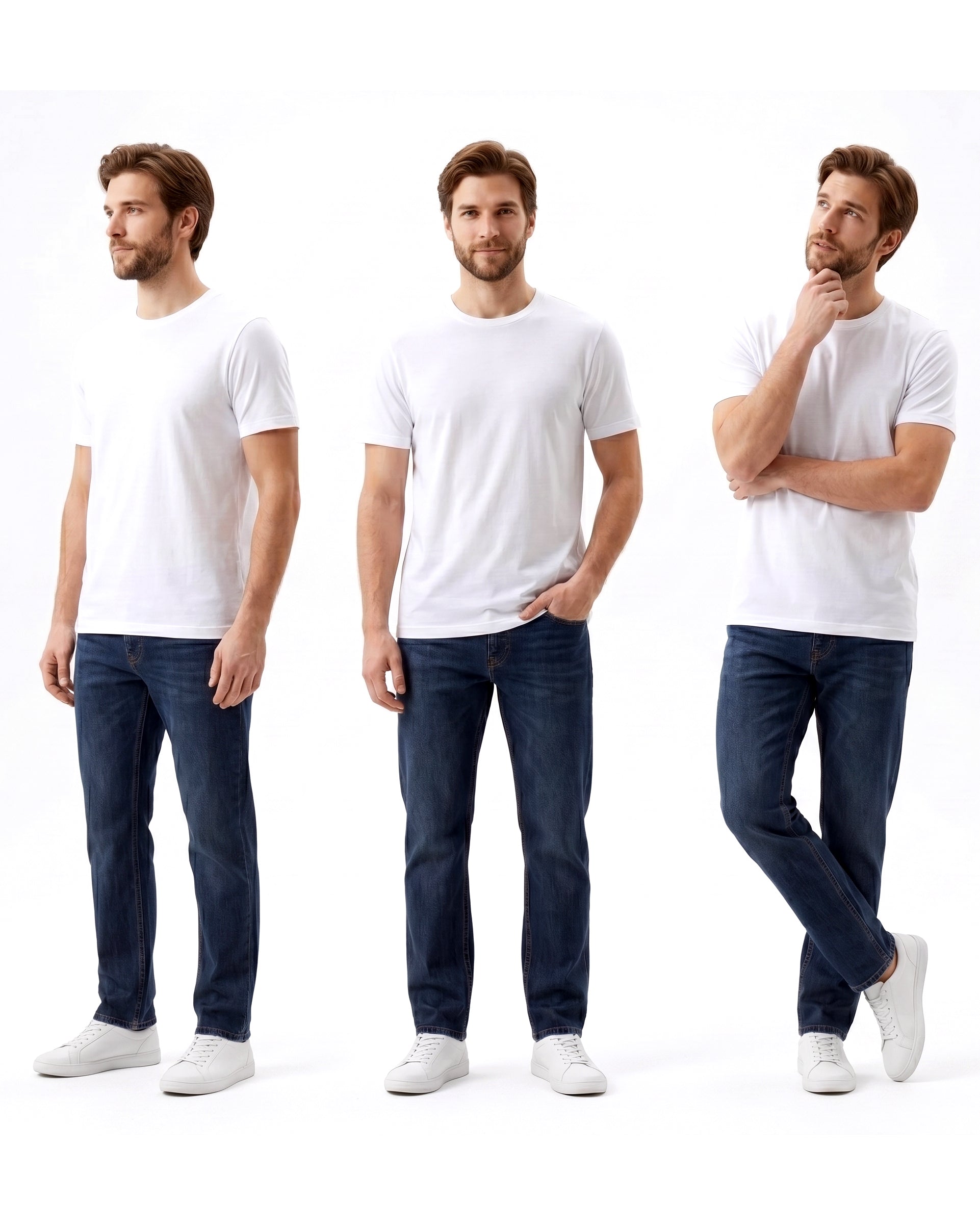Men's 3 Pack Crew Neck Tee