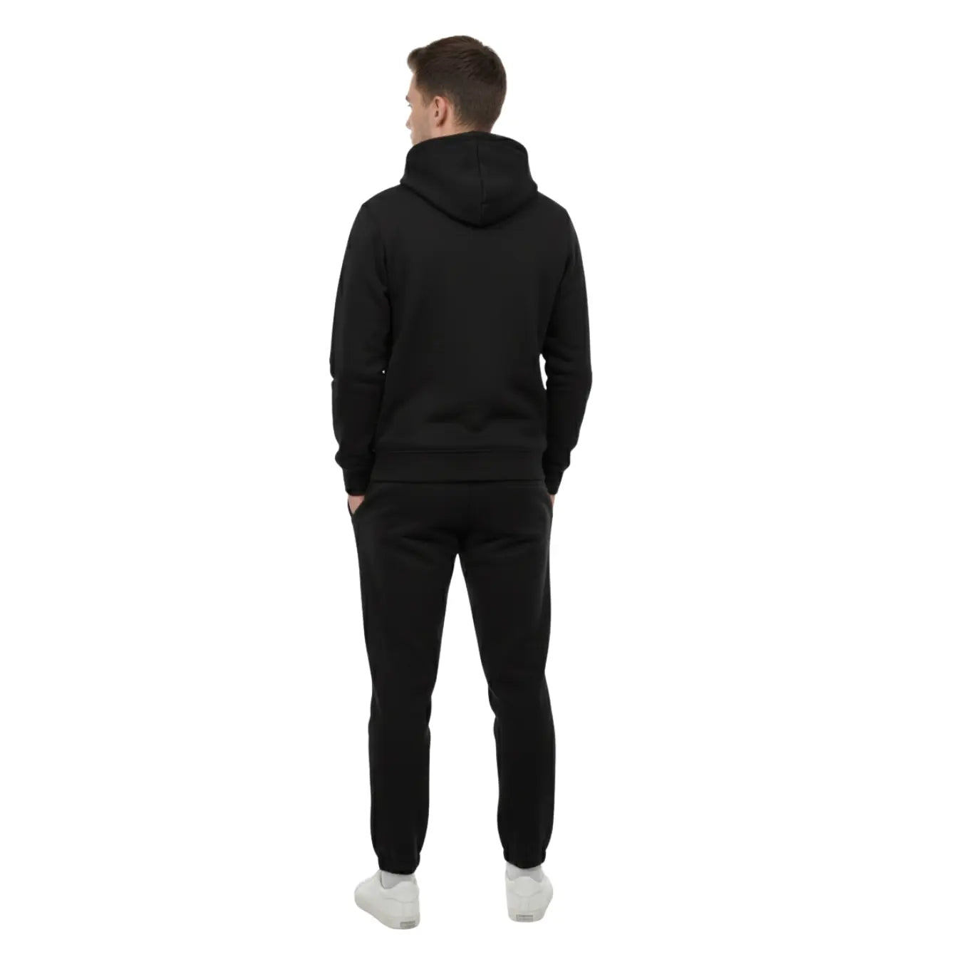 Plain Pullover Hoodie & Jogger Tracksuit Set