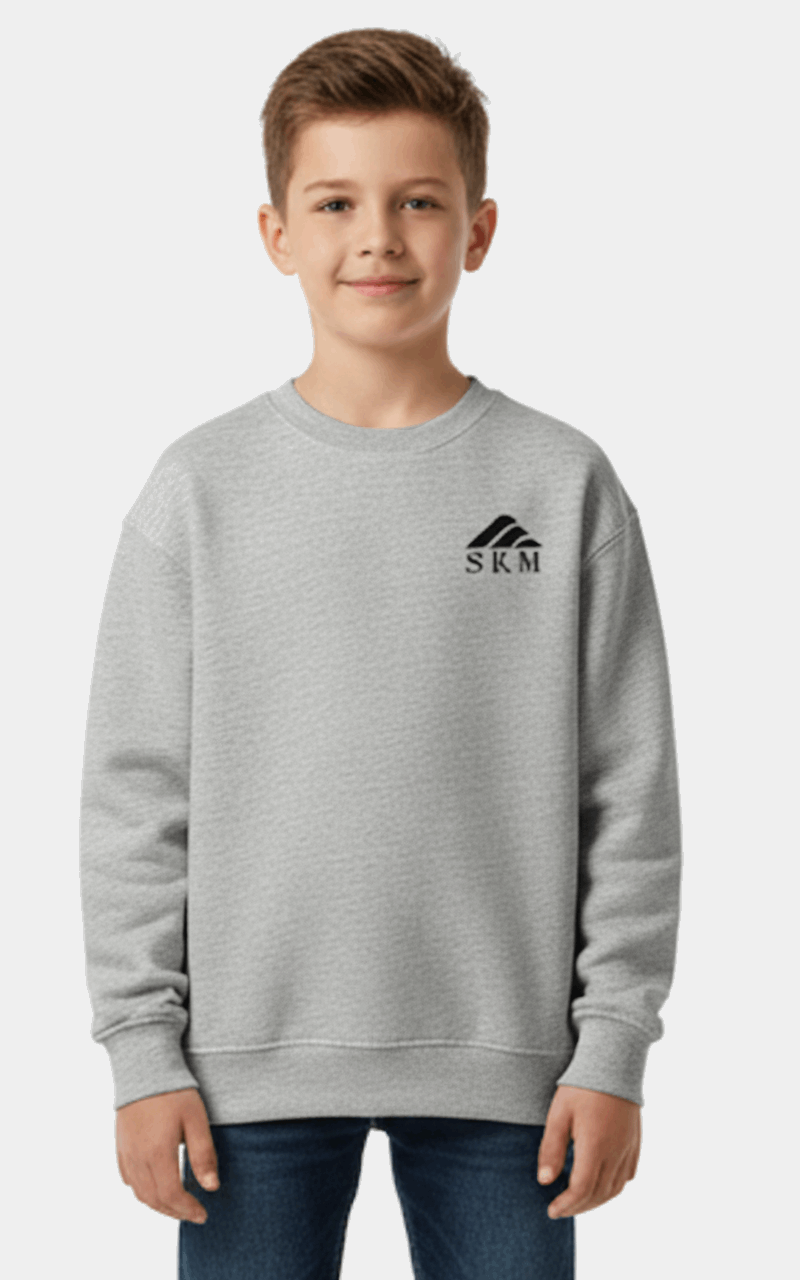 Classic Sweatshirt for Boys – Comfortable Everyday Wear Grey
