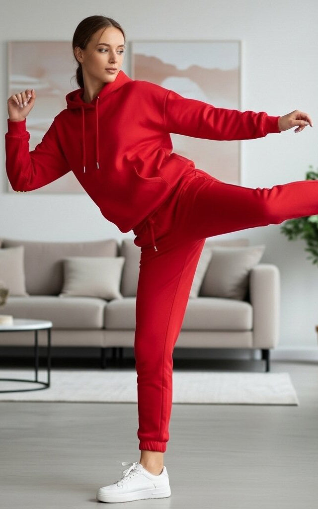 Pullover Hoodie Tracksuit for Women – Casual & Comfortable Activewear