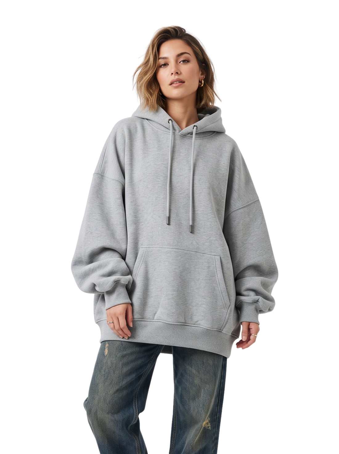 Oversized Women's Hoodie Pack of 3 | SKM Ash Gray