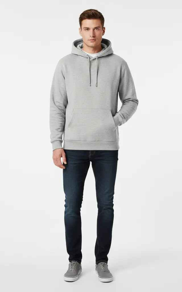 Men’s Basic Pullover Hoodie – Comfortable & Casual - SKM