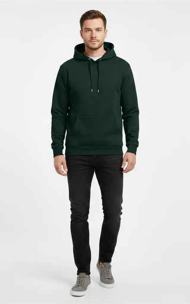 Men’s Basic Pullover Hoodie – Comfortable & Casual - SKM