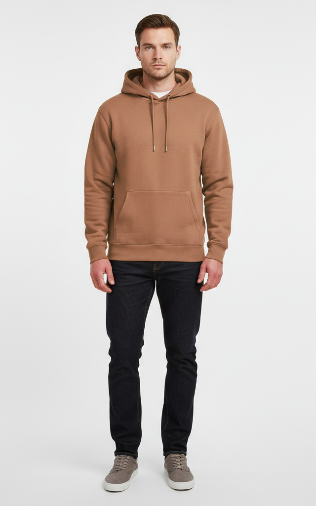 Men’s Basic Pullover Hoodie – Comfortable & Casual - SKM