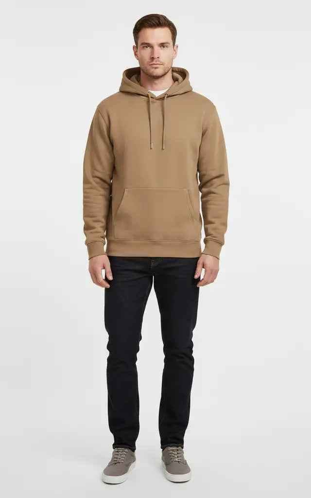 Men’s Basic Pullover Hoodie – Comfortable & Casual - SKM