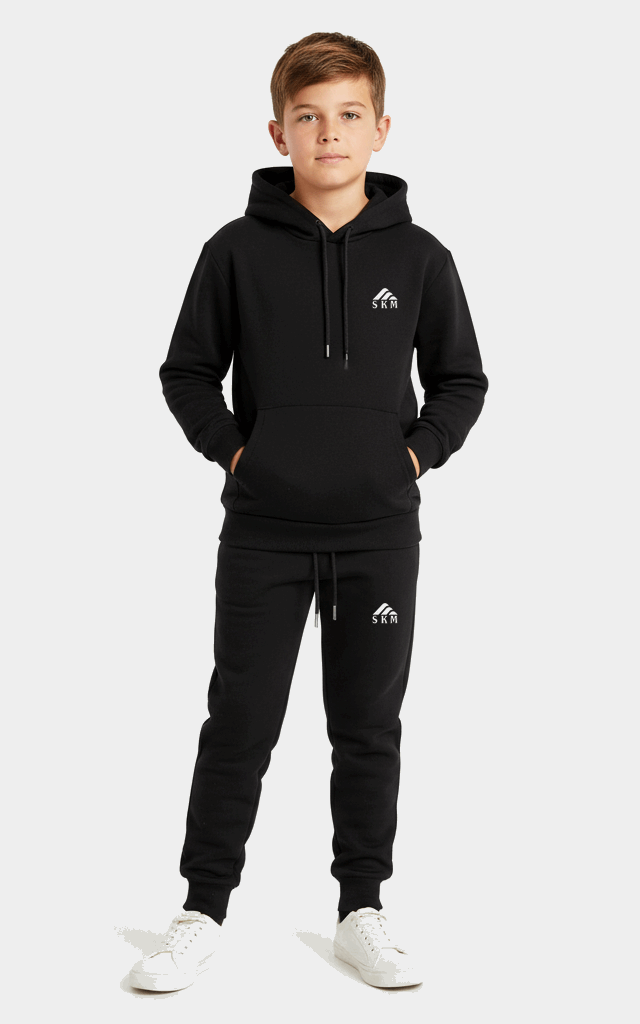 Boys’ Pullover Hoodie Tracksuit – Cozy & Stylish Outfit Set