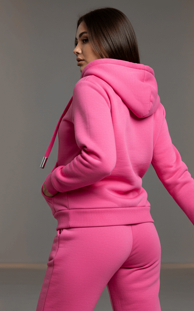 Blush Zipper Hoodie Tracksuit