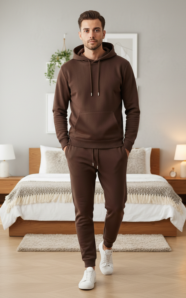 Velour Men's Hoodie Tracksuit