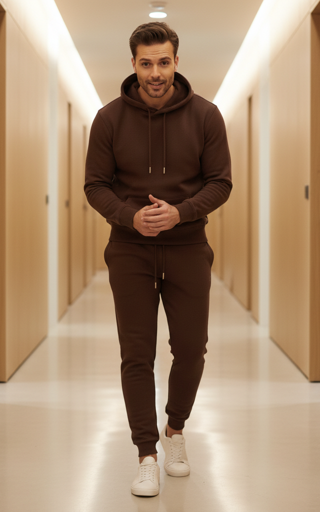 Velour Men's Hoodie Tracksuit