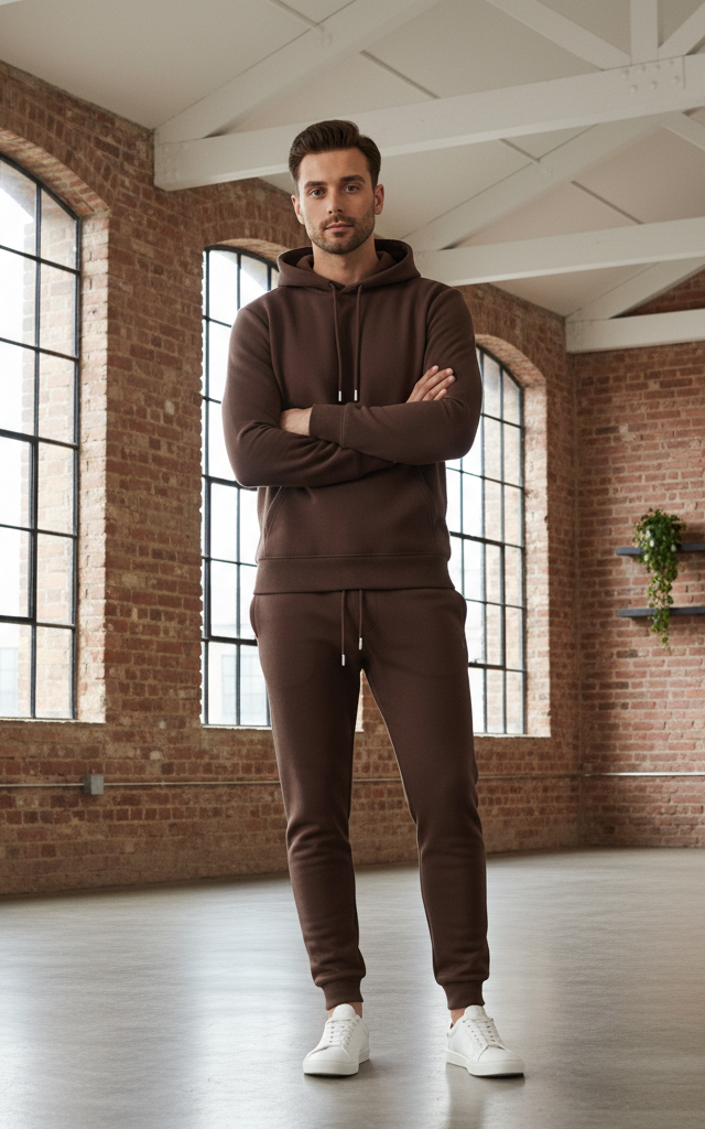 Velour Men's Hoodie Tracksuit