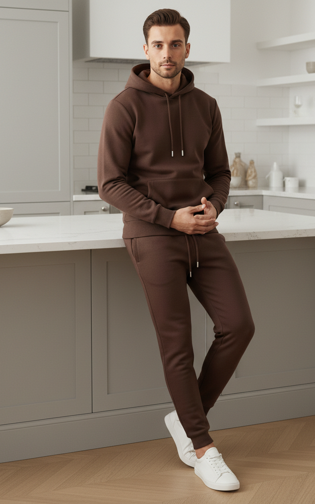 Velour Men's Hoodie Tracksuit