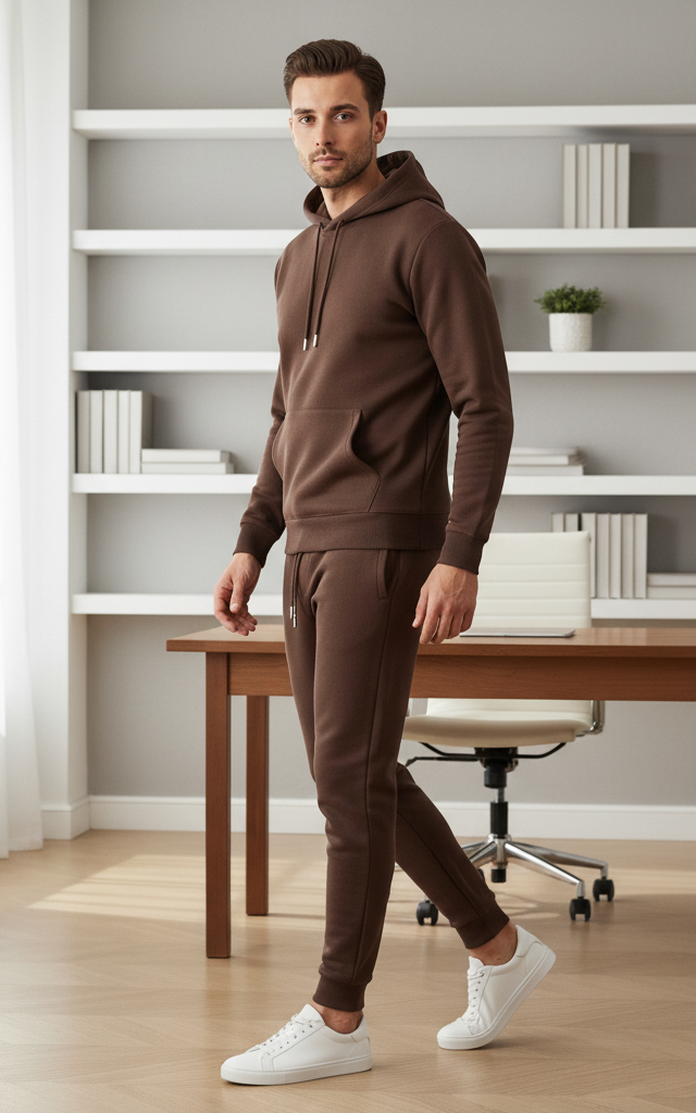 Velour Men's Hoodie Tracksuit