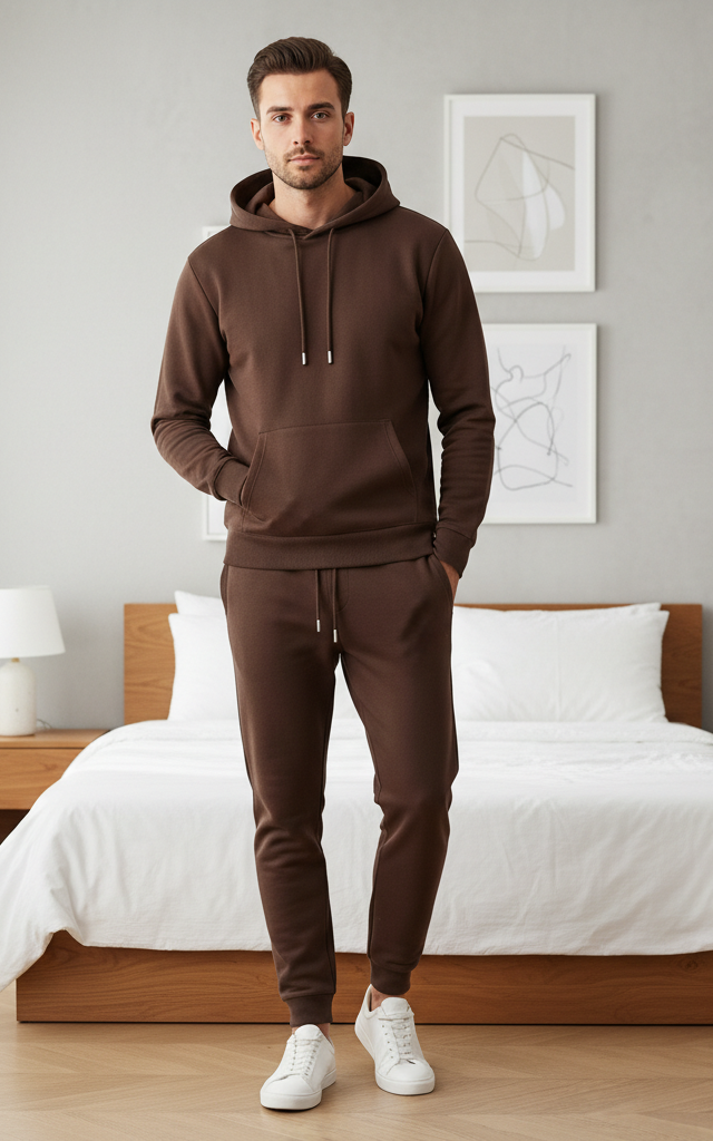 Velour Men's Hoodie Tracksuit