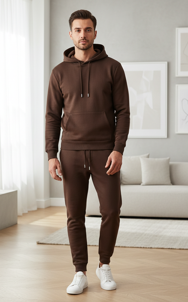 Velour Men's Hoodie Tracksuit