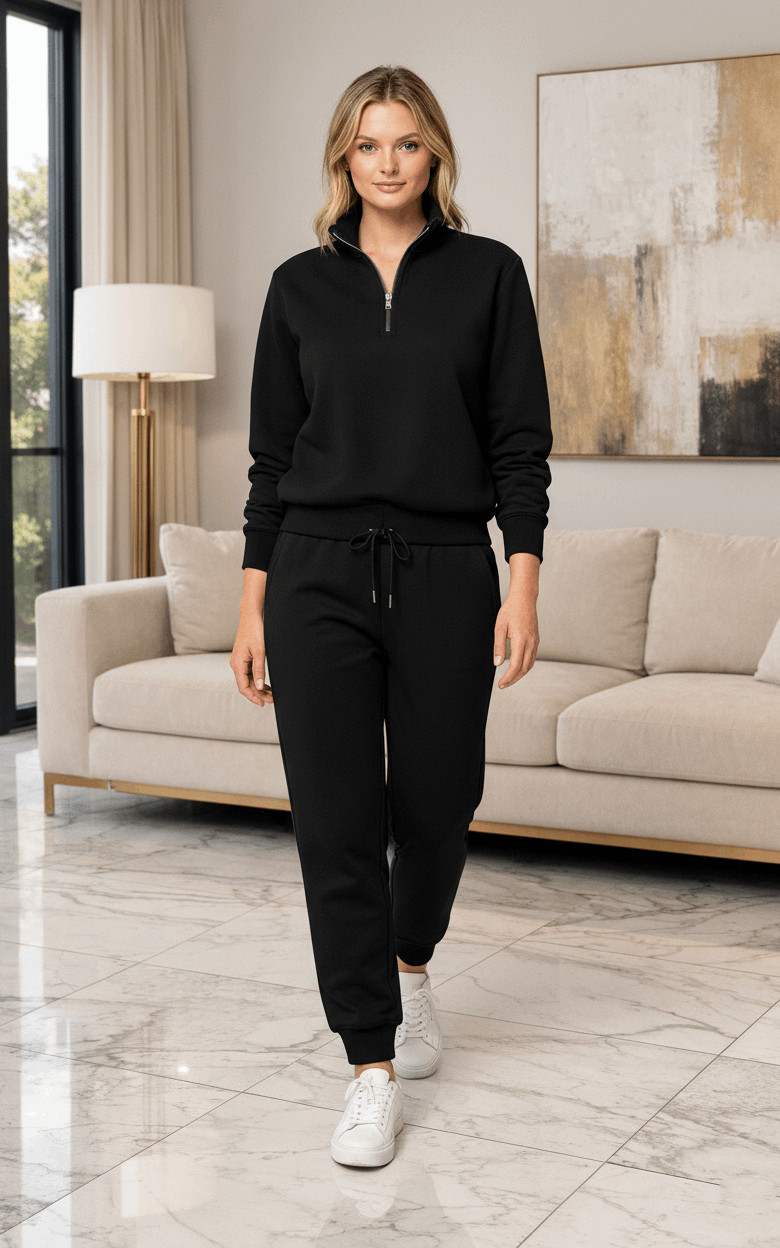 Onyx Quarter Zipper Tracksuit