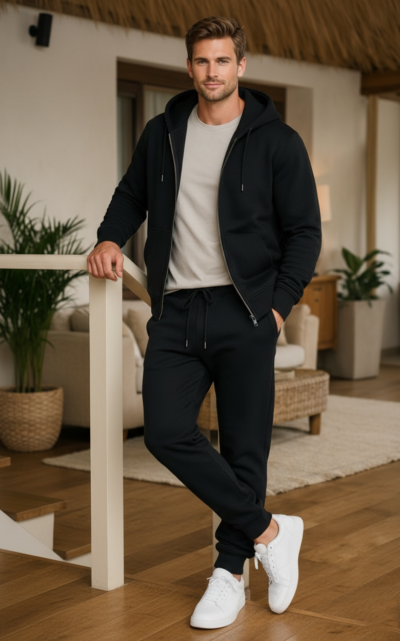 Onyx Zipper Hoodie Tracksuit