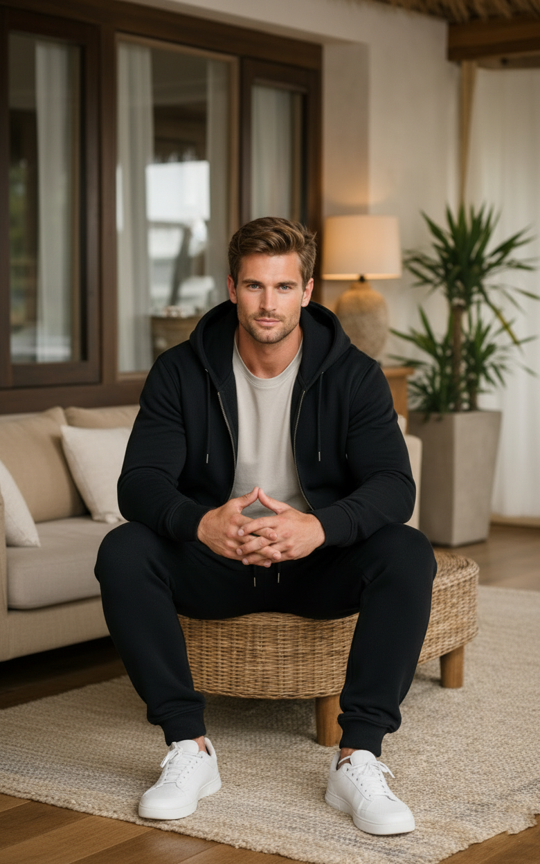 Onyx Zipper Hoodie Tracksuit