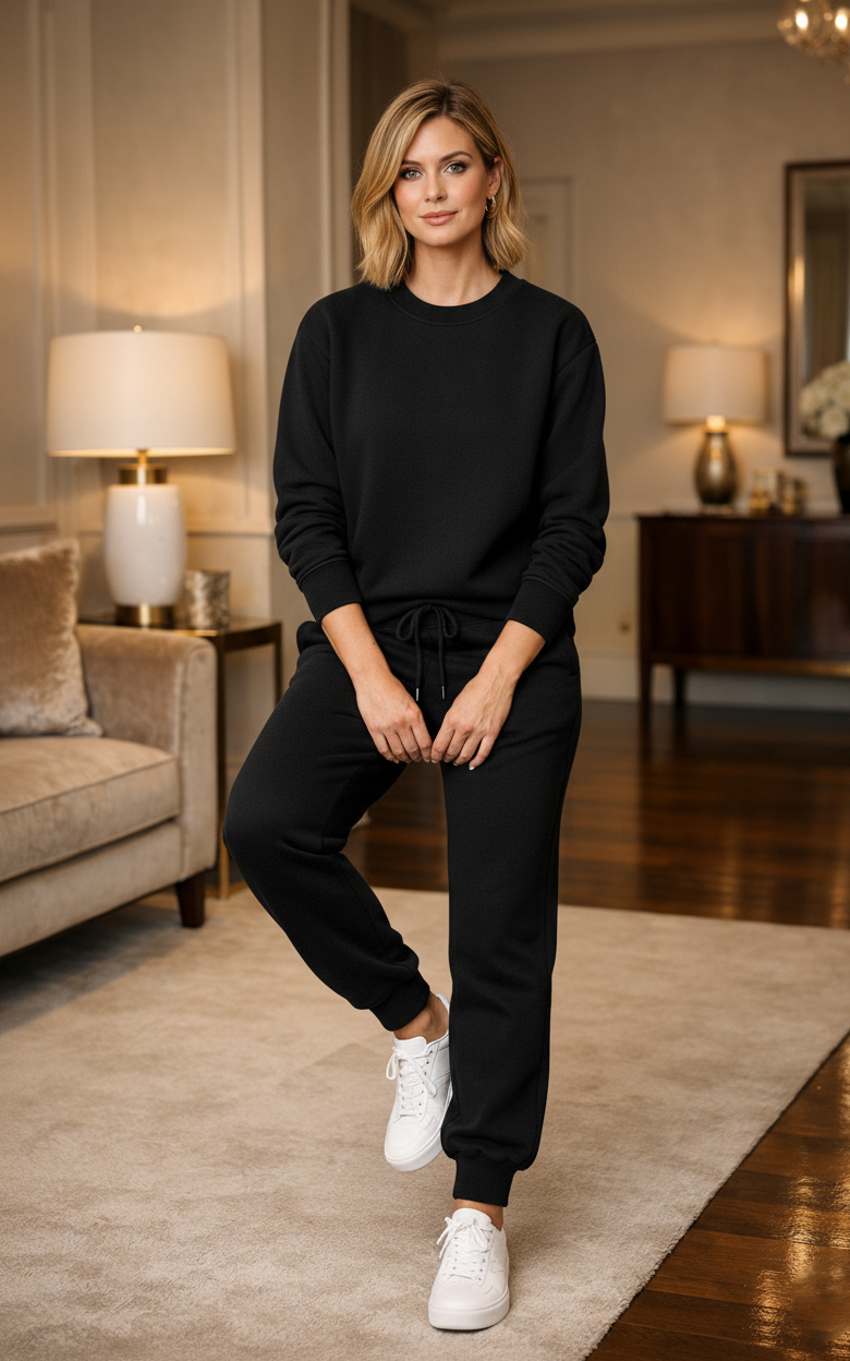 Onyx Sweatshirt Tracksuit Black