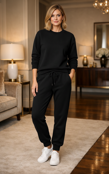 Onyx Sweatshirt Tracksuit Black