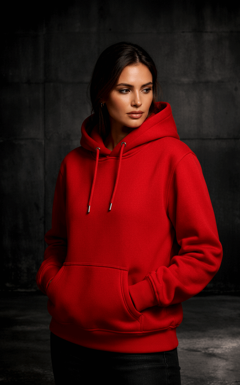 Crimson Hoodie Red