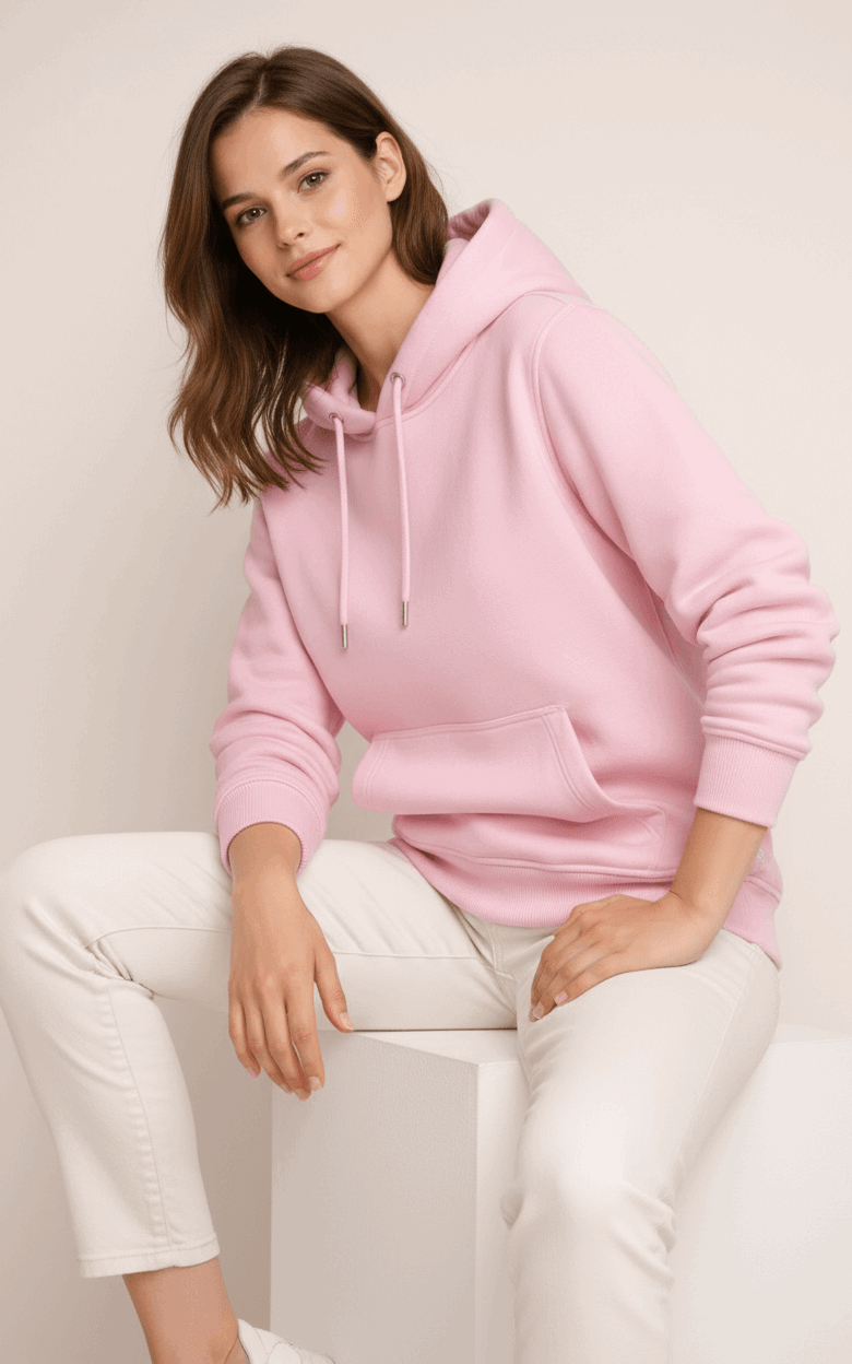 Blush Hoodie Baby Pink