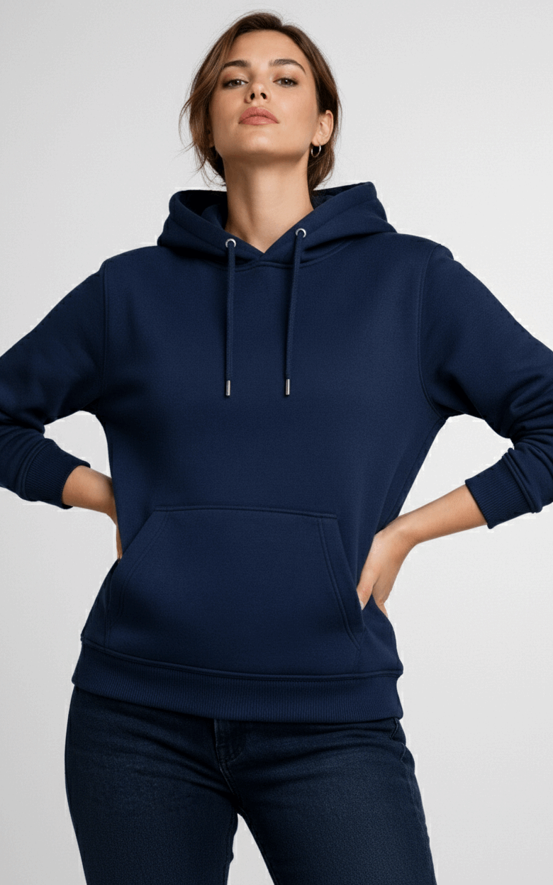 Navy Hoodie Navy Blue