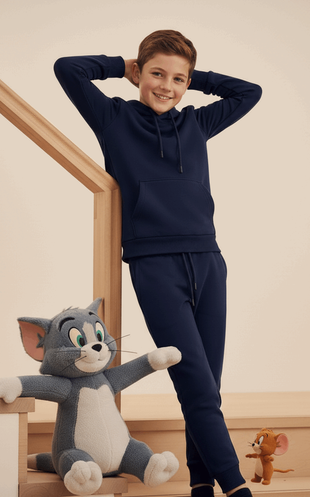 Admiral Hoodie Tracksuit Navy Blue