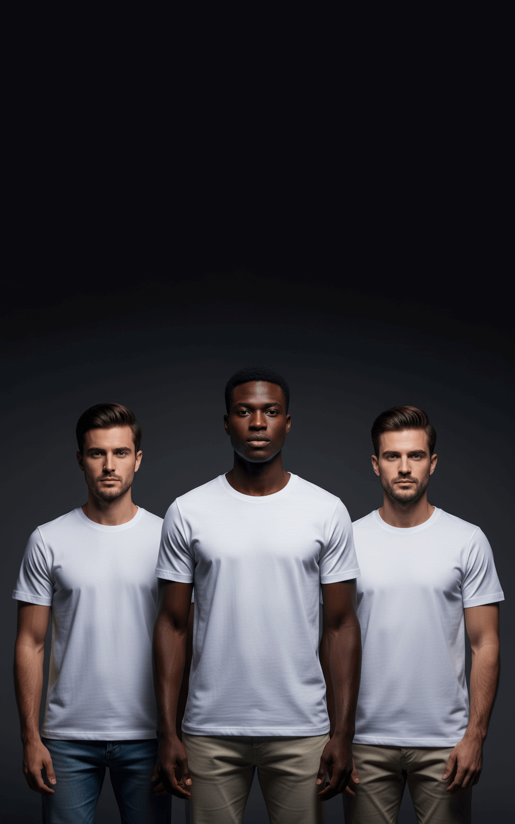 3 White Pack of 3 Men’s T-Shirts - SKM Trio Savings White All 3