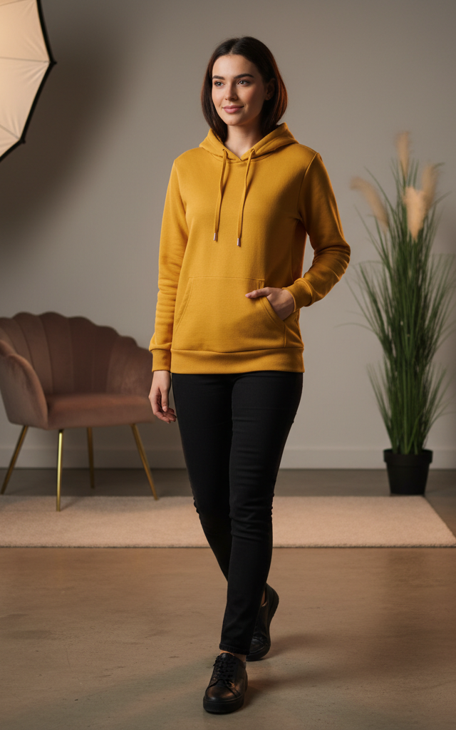 Women’s Soft & Stylish Hoodie – Oversized Cotton Pullover for Casual Wear