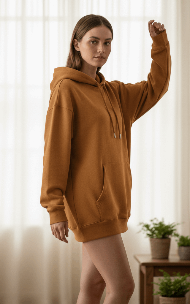Camel Oversized Hoodie Camel
