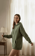 Khaki Oversized Hoodie Khaki