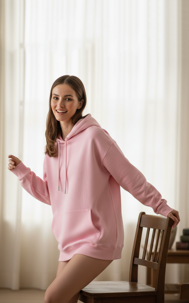 Blush Oversized Hoodie