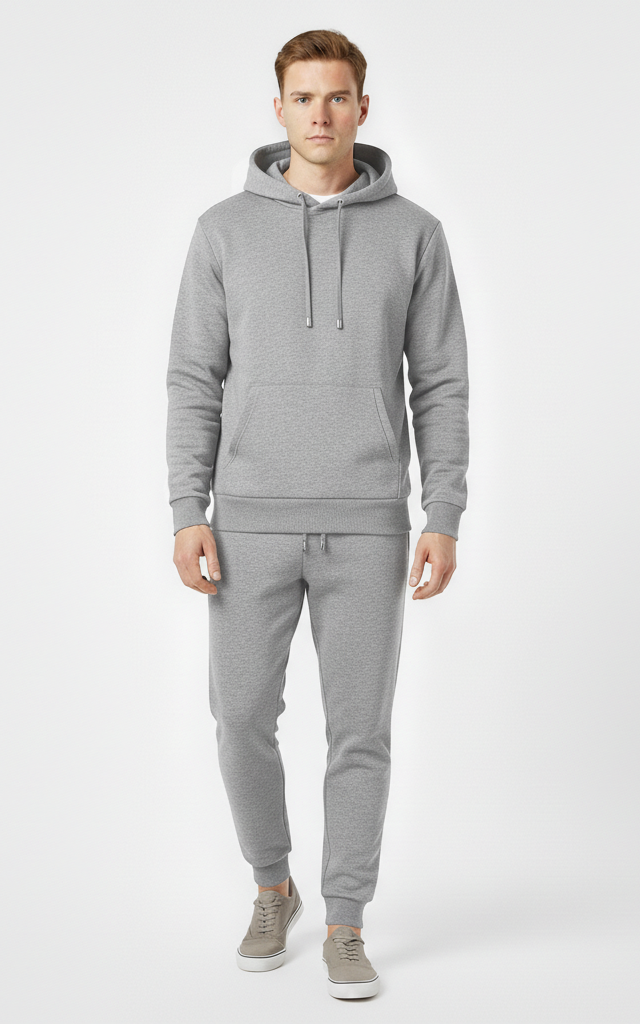 Men’s Hoodie Tracksuit Set – Casual & Comfortable 2-Piece Outfit - SKM
