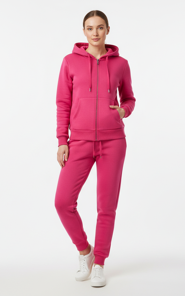 Premium Zipper Hoodie Tracksuit for Women – Chic & Comfortable Tracksuit - SKM