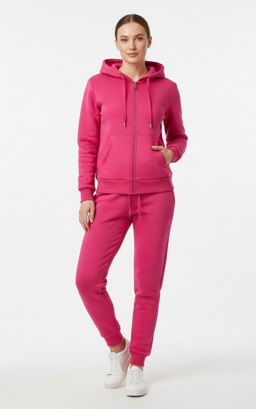 Premium Zipper Hoodie Tracksuit for Women – Chic & Comfortable Tracksuit - SKM