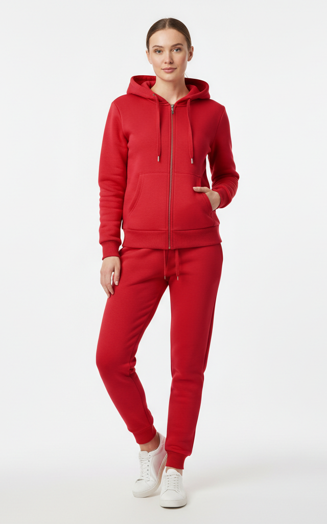 Premium Zipper Hoodie Tracksuit for Women – Chic & Comfortable Tracksuit - SKM