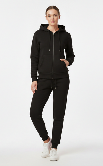 Premium Zipper Hoodie Tracksuit for Women – Chic & Comfortable Tracksuit - SKM