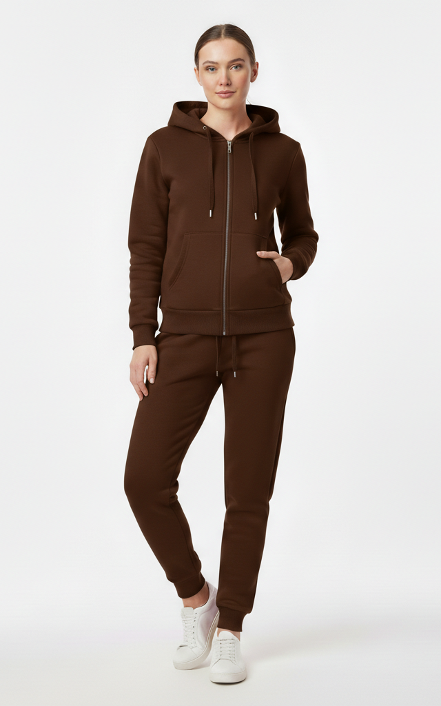 Premium Zipper Hoodie Tracksuit for Women – Chic & Comfortable Tracksuit - SKM