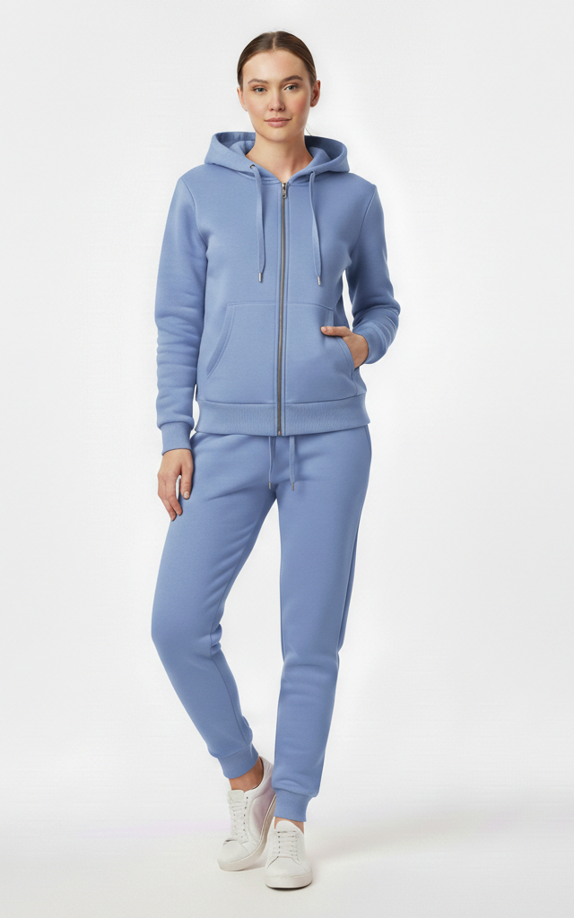 Premium Zipper Hoodie Tracksuit for Women – Chic & Comfortable Tracksuit - SKM